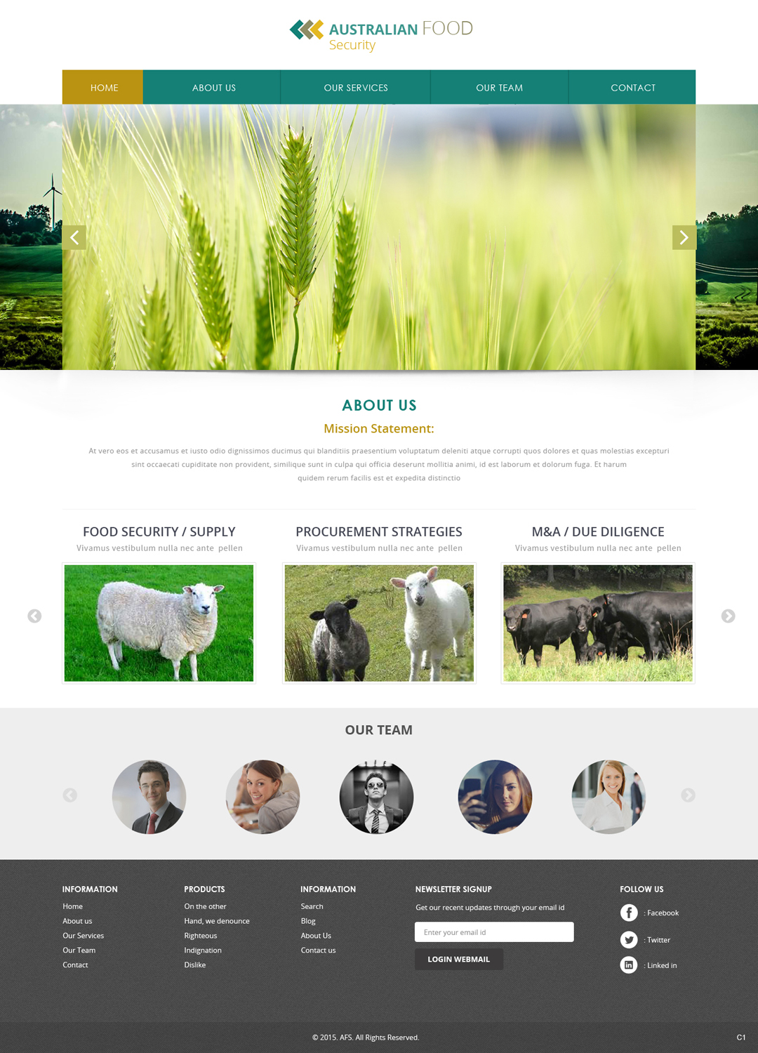 Diseño Web por pb para Australian Food Security | Diseño #6532347