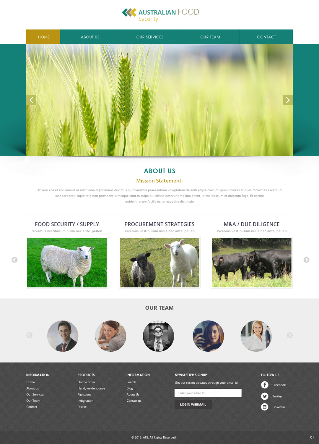 Diseño Web por pb para Australian Food Security | Diseño #6532348