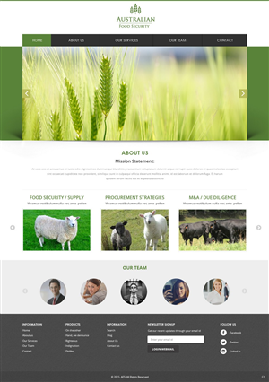 Diseño Web por pb para Australian Food Security | Diseño: #6574112