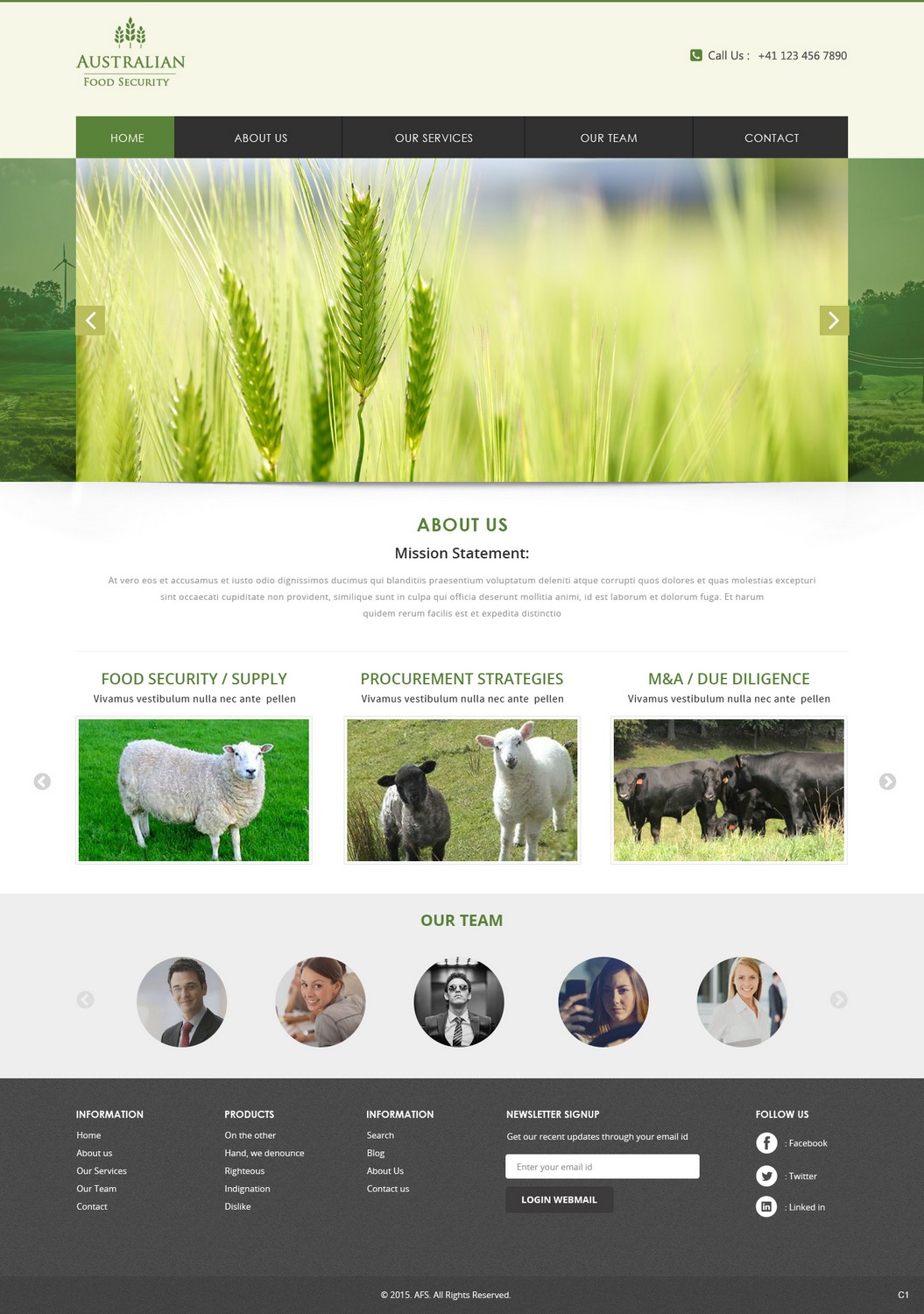 Web Design by pb for Australian Food Security | Design #6574122
