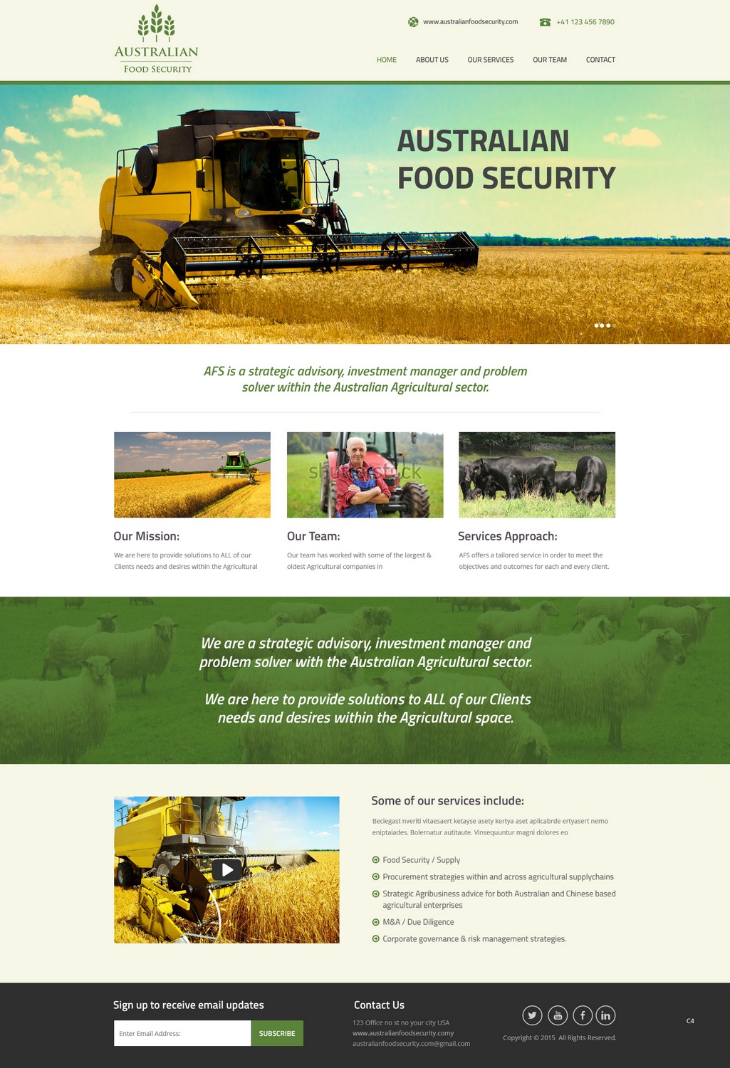 Web Design by pb for Australian Food Security | Design #6574126