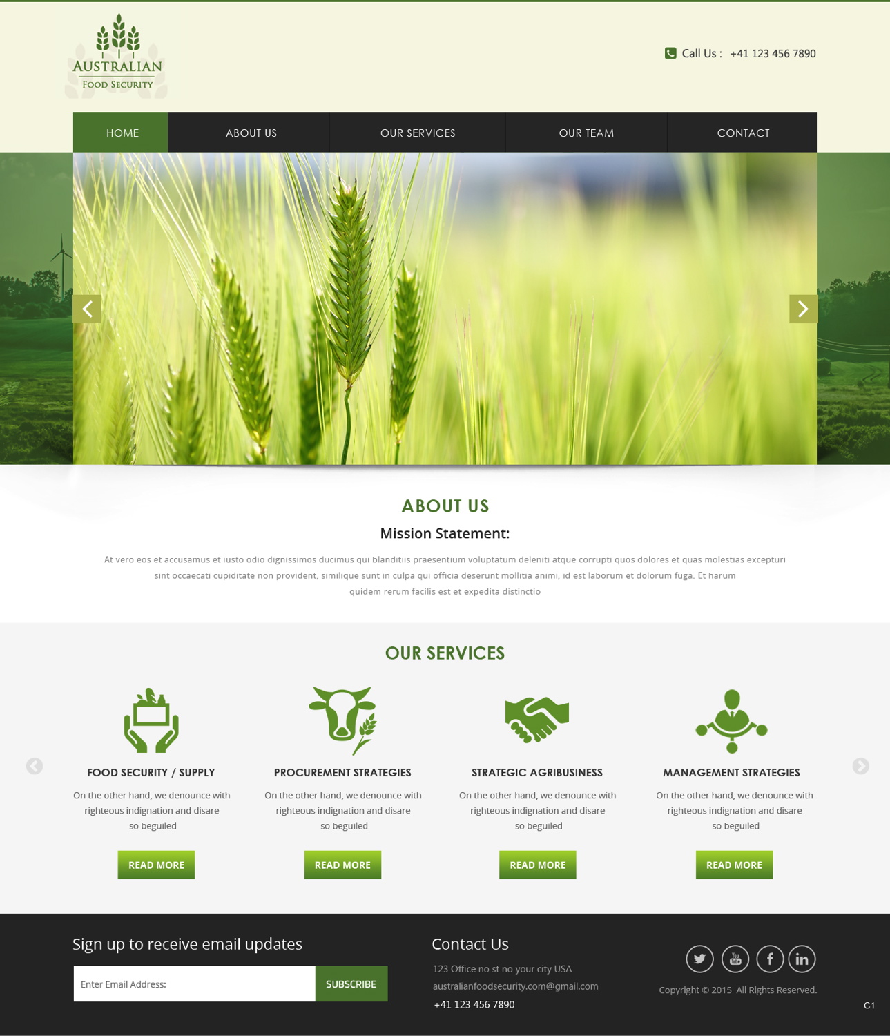 Web Design par pb pour Australian Food Security | Design #6581583