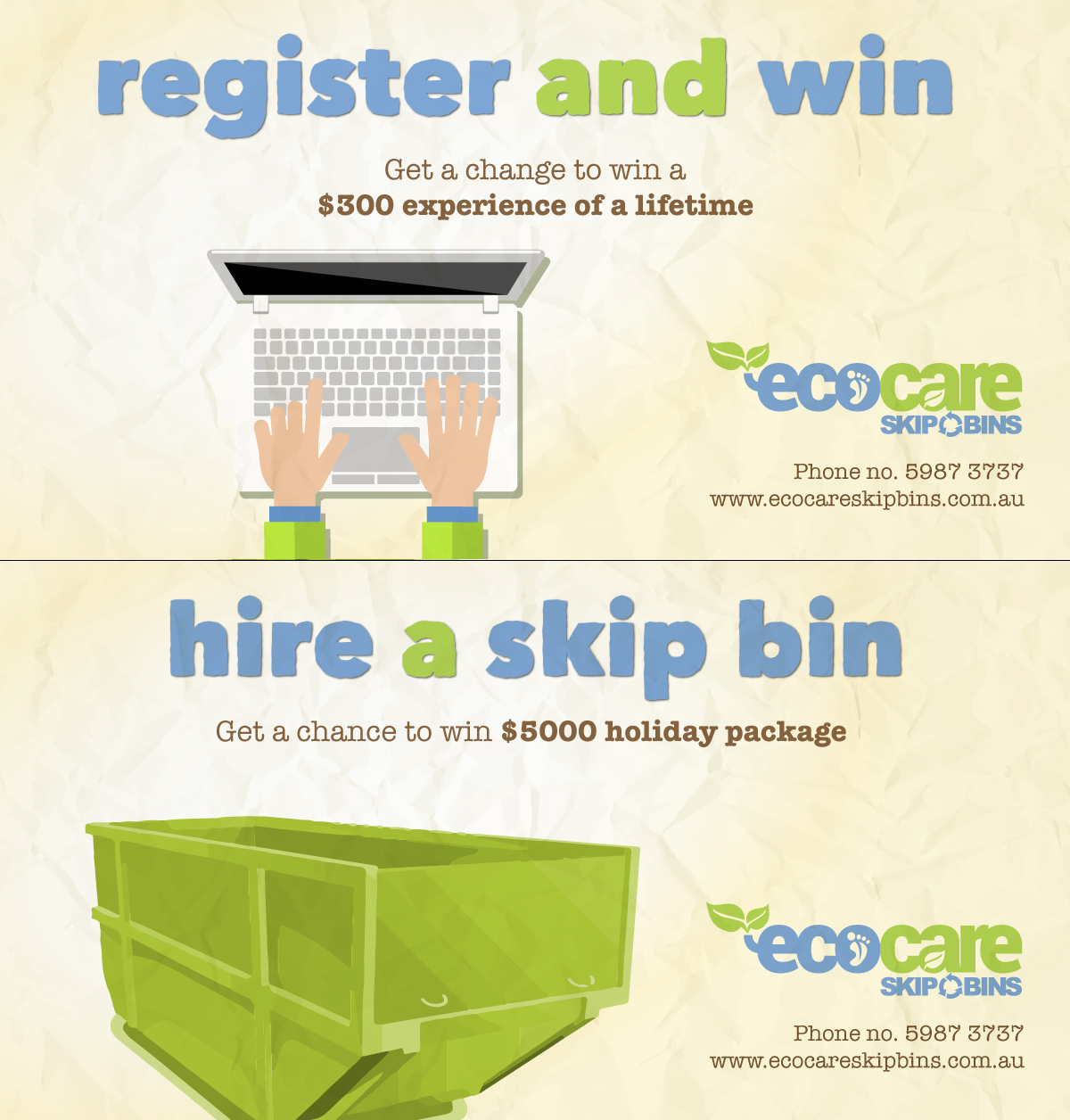 Facebook Design by naitsirk for EcoCare Skip Bins | Design #6520253