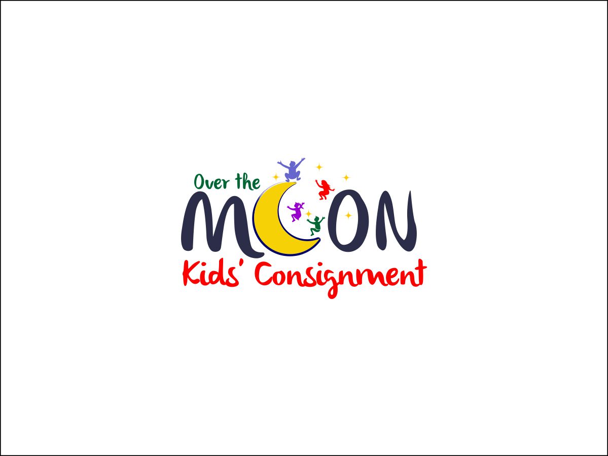Logo Design by Misha for Over the Moon Kids'' Consignment | Design #6518266