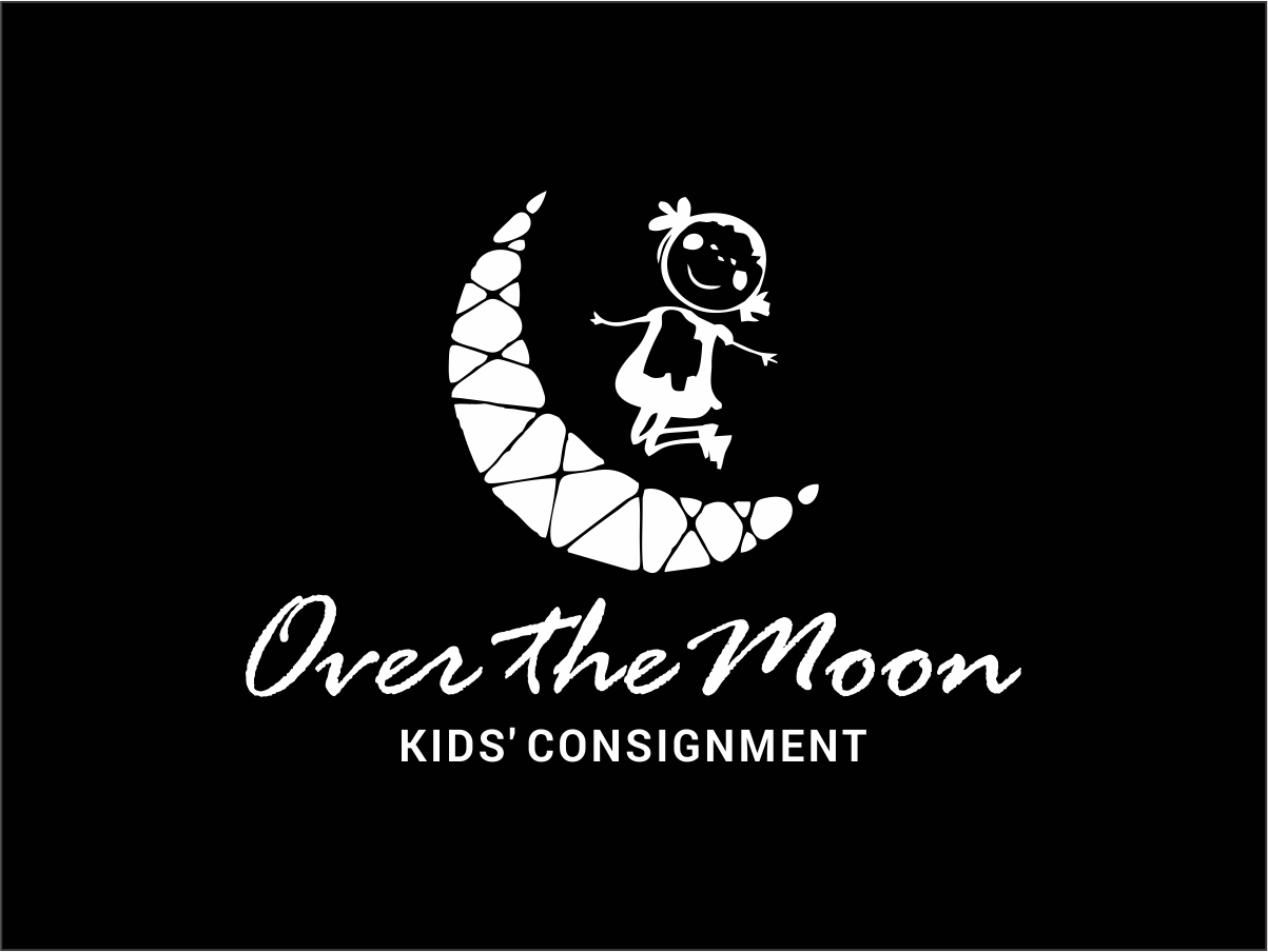 Logo Design by Logogofamily for Over the Moon Kids'' Consignment | Design #6556665