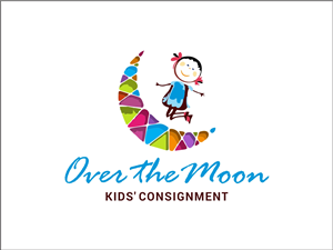 Diseño de Logo por Logogofamily para Over the Moon Kids'' Consignment | Diseño: #6556673