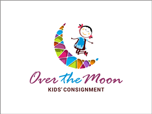 Logo Design by Logogofamily for Over the Moon Kids'' Consignment | Design: #6556690