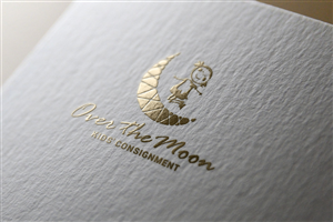 Logo Design by Logogofamily for Over the Moon Kids'' Consignment | Design: #6556726