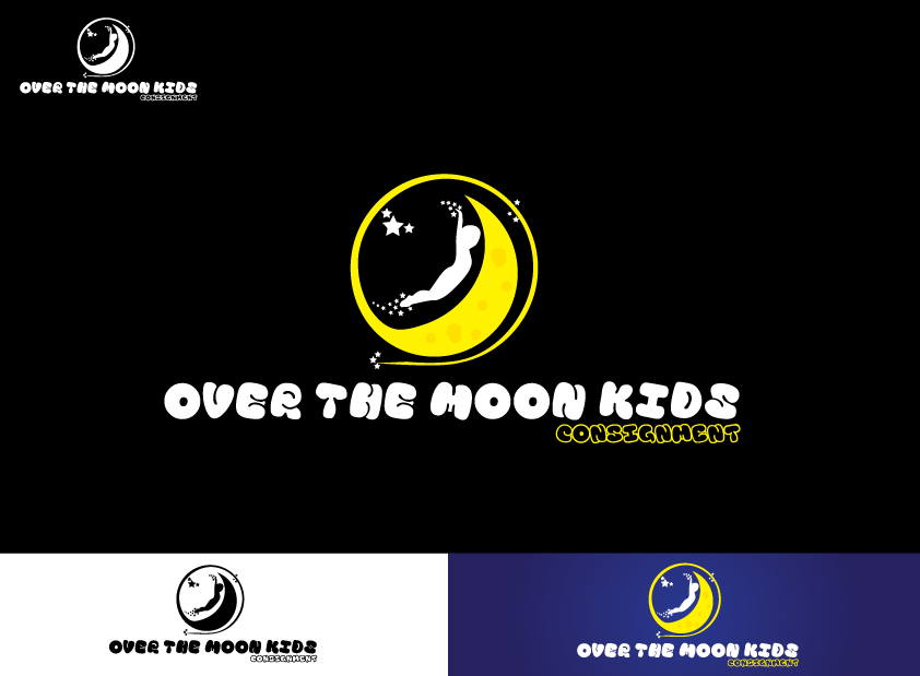 Logo Design by Dheepak09 for Over the Moon Kids'' Consignment | Design #6525101