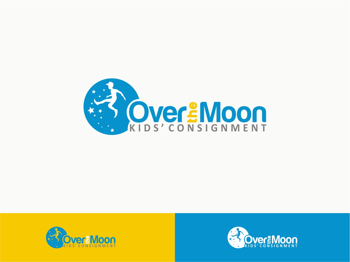 Logo Design by Robby SC for Over the Moon Kids'' Consignment | Design #6520237