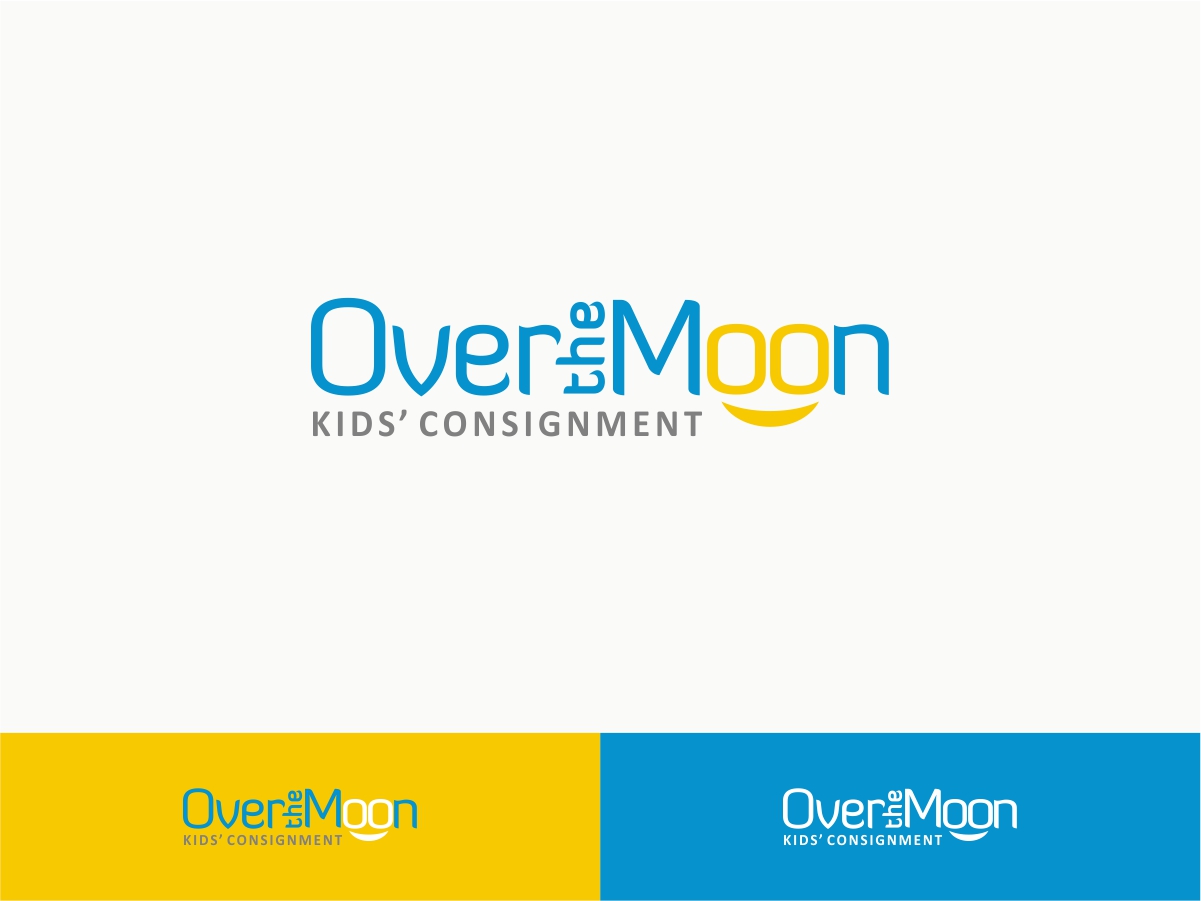 Logo Design by Robby SC for Over the Moon Kids'' Consignment | Design #6520248