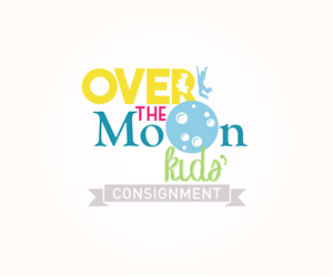Logo Design by Hey Lex for Over the Moon Kids'' Consignment | Design: #6517555