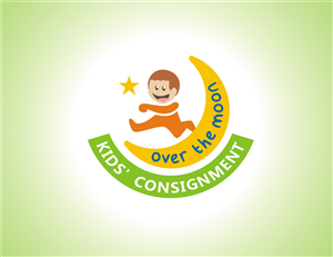 Diseño de Logo por LIZZY LO para Over the Moon Kids'' Consignment | Diseño: #6517651