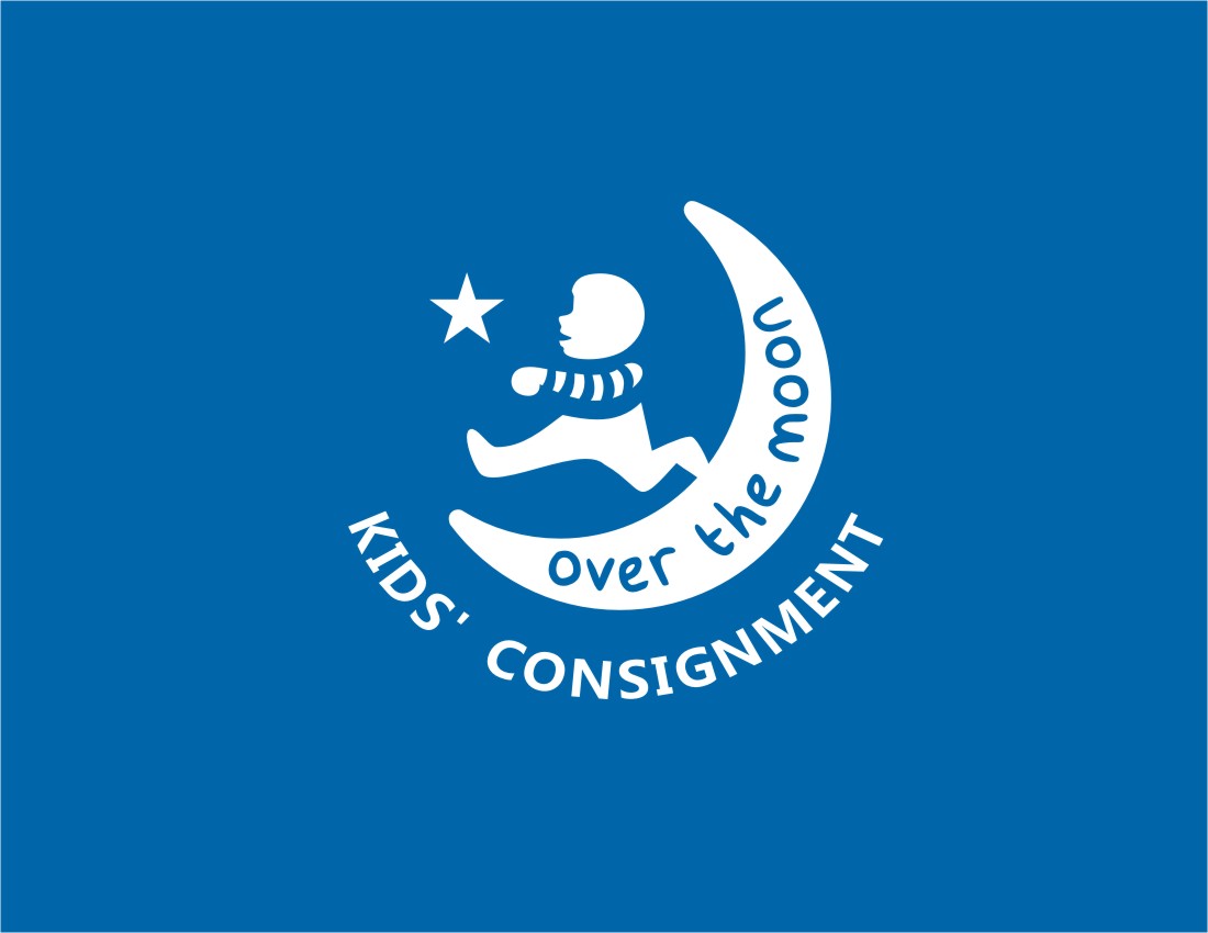 Logo Design by LIZZY LO for Over the Moon Kids'' Consignment | Design #6534424