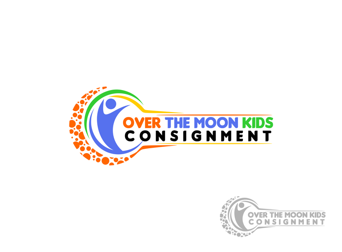 Logo Design by hernawanrere for Over the Moon Kids'' Consignment | Design #6519080