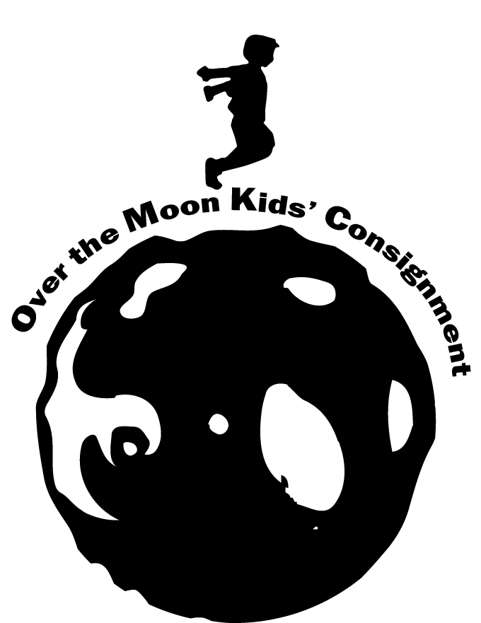 Diseño de Logo por PlayneJack para Over the Moon Kids'' Consignment | Diseño #6517028