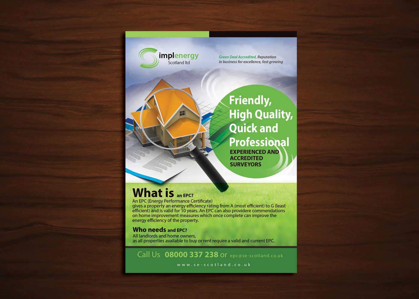 Diseño de Flyer por uk para Simple Energy Scotland Ltd | Diseño #6548809