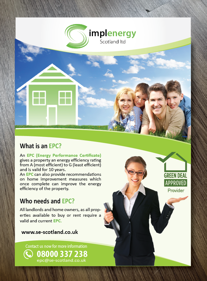 Flyer Design by alex989 for Simple Energy Scotland Ltd | Design #6529945