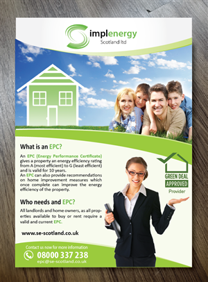 Flyer-Design von alex989 für Simple Energy Scotland Ltd | Design: #6529945