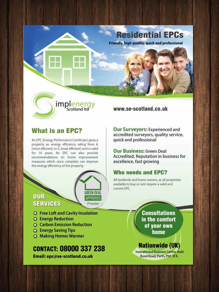 Flyer Design by meet007 for Simple Energy Scotland Ltd | Design #6515890