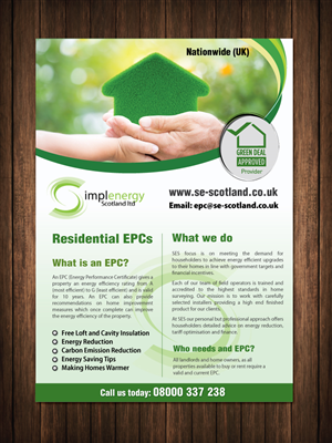 Flyer-Design von meet007 für Simple Energy Scotland Ltd | Design: #6516031