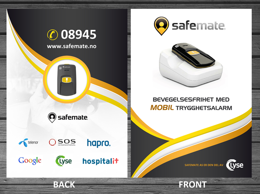 Flyer Design by debdesign for Safemate AS | Design #6539314