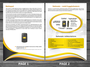 Flyer Design by debdesign for Safemate AS | Design: #6539321