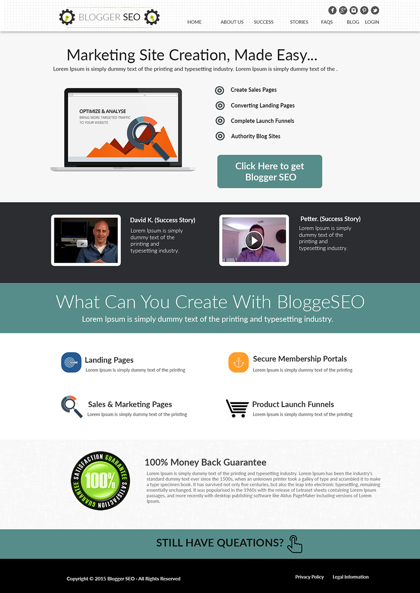 Web Design by Sam for this project | Design #6531996