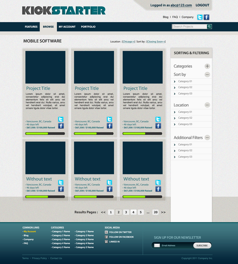 Web-Design von Mark James für Mind Juice Media Inc. | Design #348095