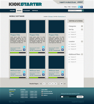 Web-Design von Mark James für Mind Juice Media Inc. | Design: #348095