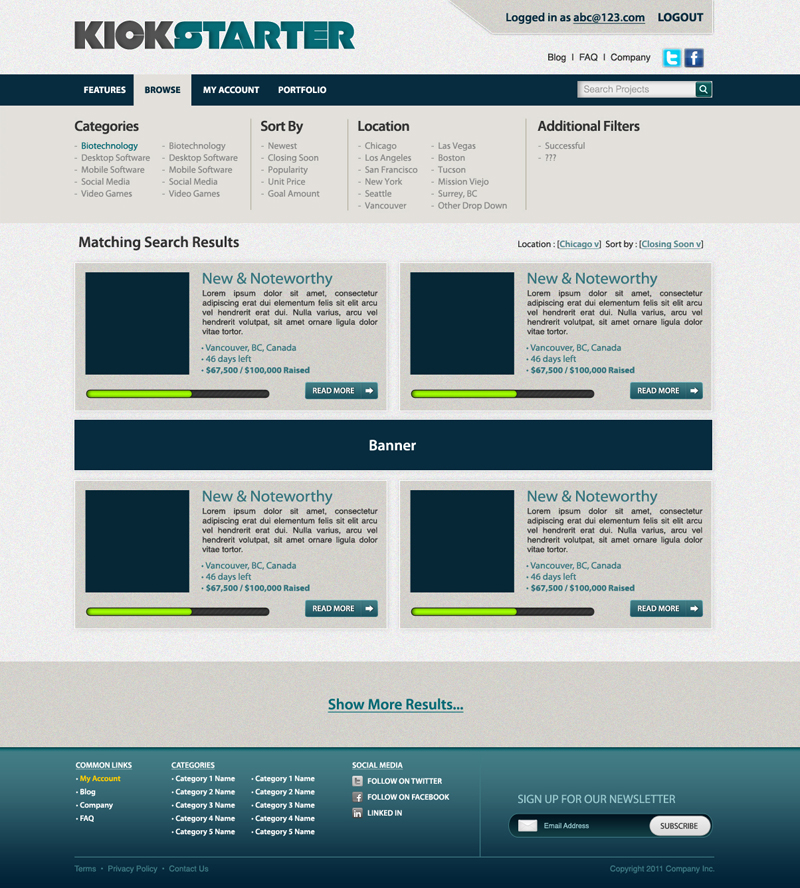 Web Design by Mark James for Mind Juice Media Inc. | Design #348096