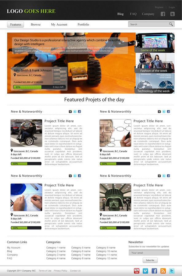 Web Design by dragnoir for Mind Juice Media Inc. | Design #356813