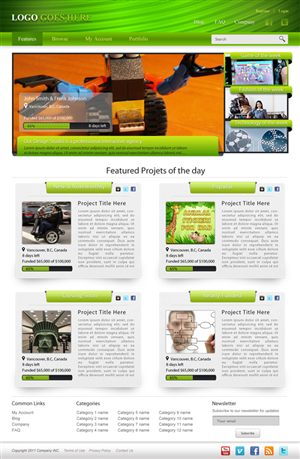 Web-Design von dragnoir für Mind Juice Media Inc. | Design: #358938