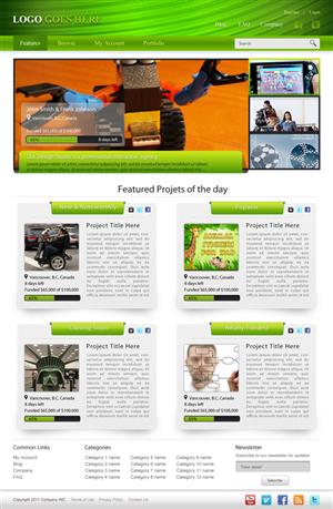 Web-Design von dragnoir für Mind Juice Media Inc. | Design: #358959