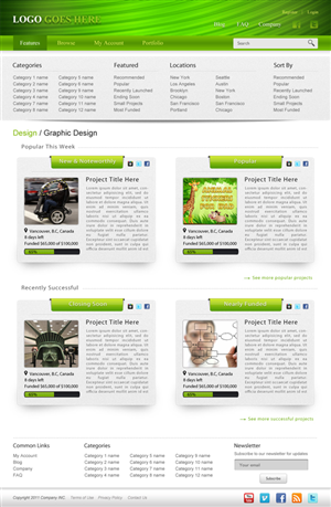Web-Design von dragnoir für Mind Juice Media Inc. | Design: #358976