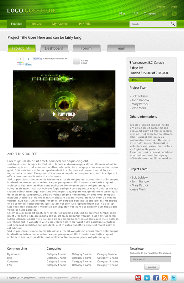Web-Design von dragnoir für Mind Juice Media Inc. | Design #359000