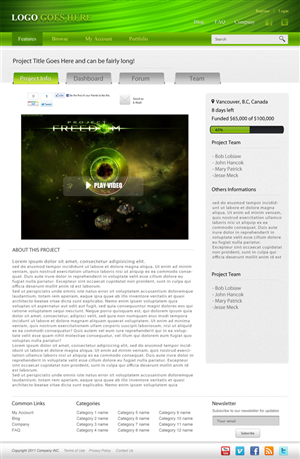 Web-Design von dragnoir für Mind Juice Media Inc. | Design: #359000