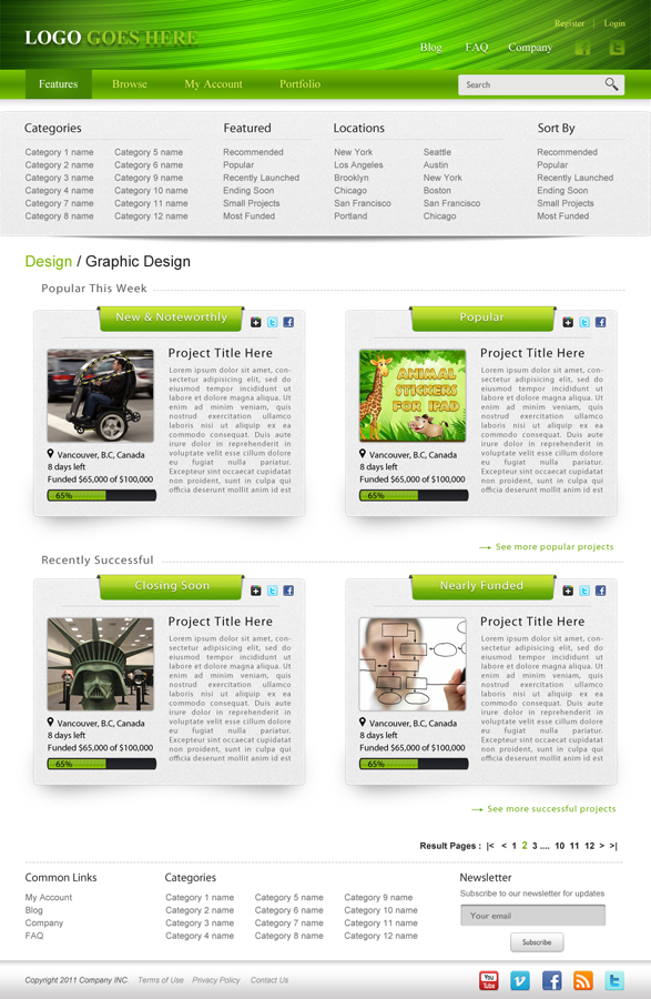 Web Design by dragnoir for Mind Juice Media Inc. | Design #359577