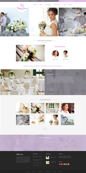 Web Design par sahank pour White Dove Occasions | Design #6524580