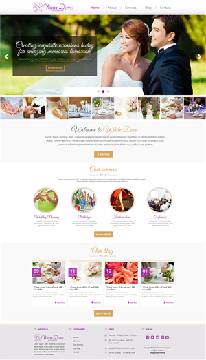 Web Design par mouallem zoheir pour White Dove Occasions | Design : #6546918