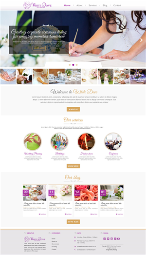 Web Design par mouallem zoheir pour White Dove Occasions | Design #6546919