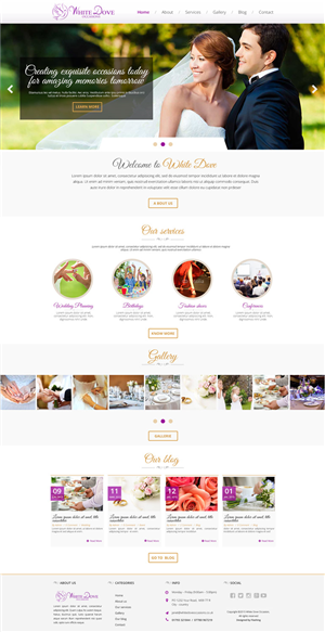 Web Design par mouallem zoheir pour White Dove Occasions | Design : #6547118