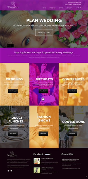 Web Design par pb pour White Dove Occasions | Design : #6528128