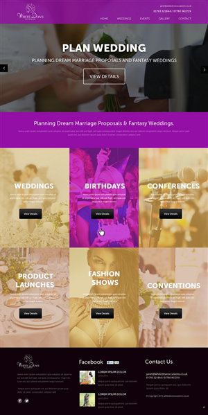 Web Design par pb pour White Dove Occasions | Design : #6532464