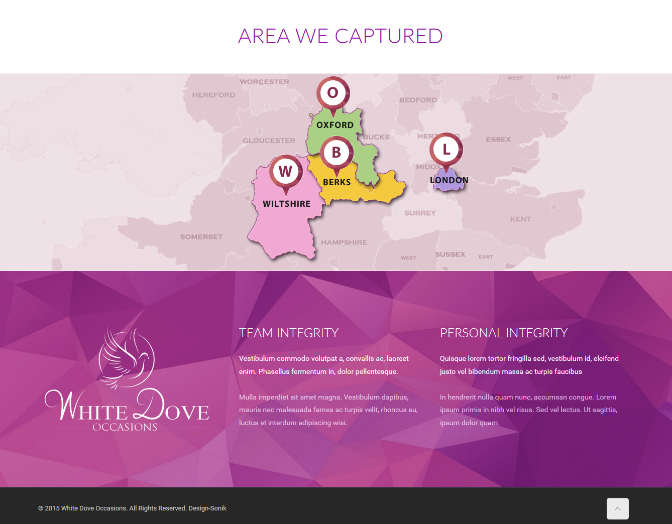 Web-Design von J. Chaturvedi für White Dove Occasions | Design #6540233
