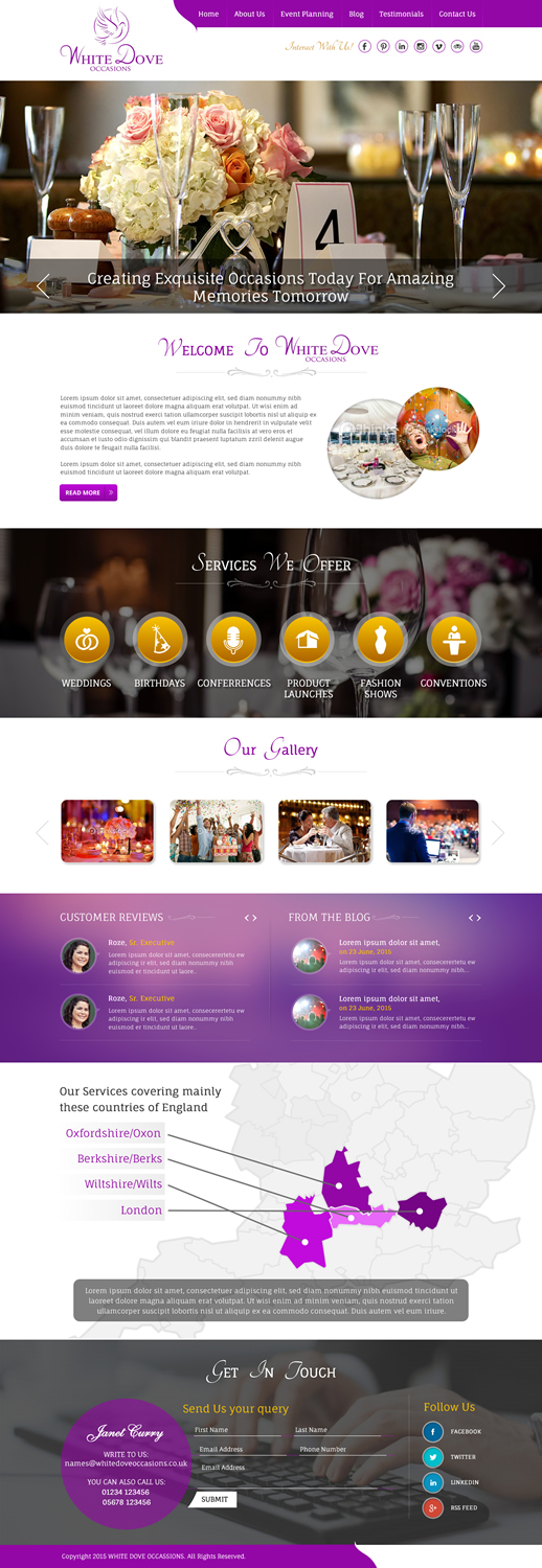 Web Design par Sbss pour White Dove Occasions | Design : #6552223