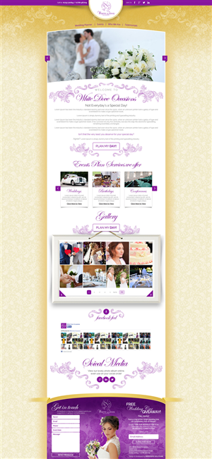 Web Design par Black Stallions Impressive Solutions pour White Dove Occasions | Design #6531009