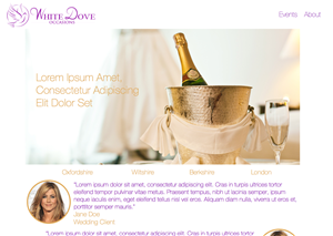 Web Design par nishthadalal pour White Dove Occasions | Design : #6526335