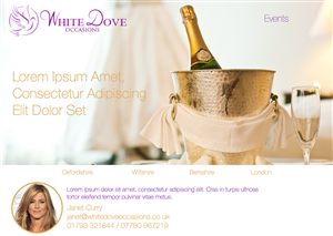 Web Design par nishthadalal pour White Dove Occasions | Design : #6526339