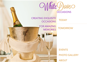 Web Design par nishthadalal pour White Dove Occasions | Design : #6534887